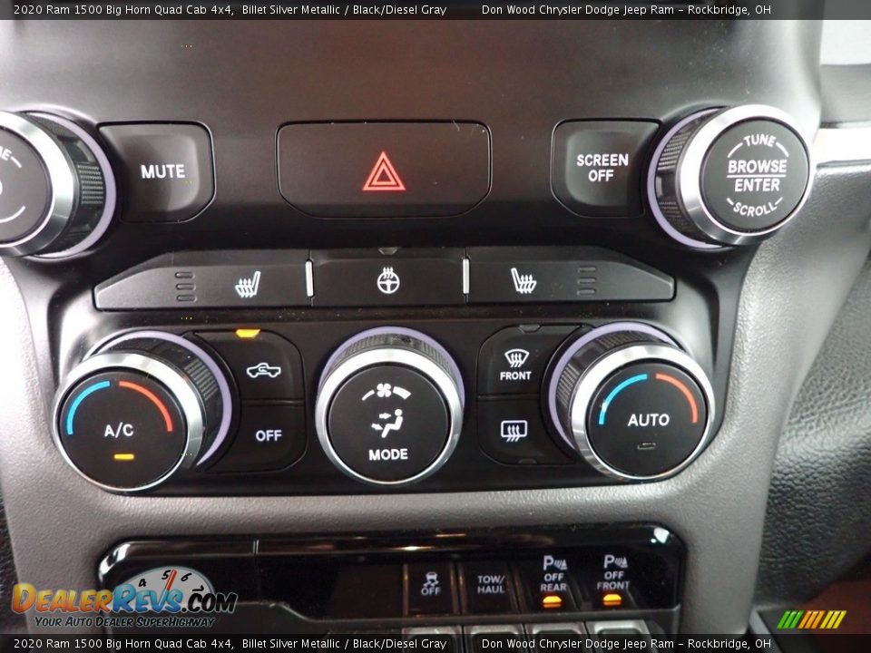 2020 Ram 1500 Big Horn Quad Cab 4x4 Billet Silver Metallic / Black/Diesel Gray Photo #19