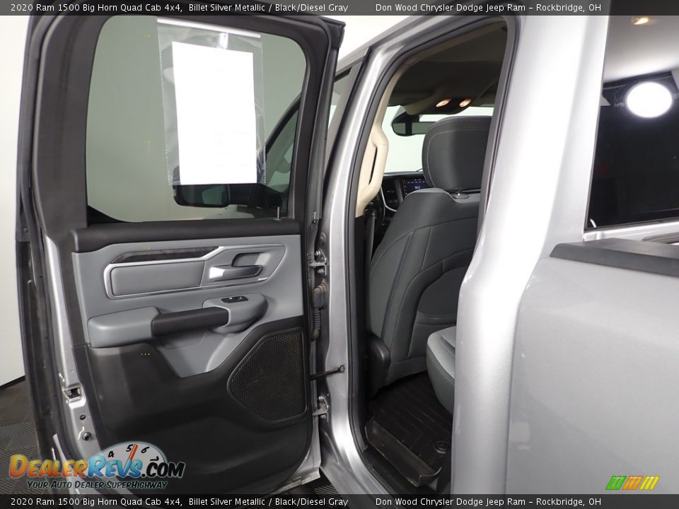 2020 Ram 1500 Big Horn Quad Cab 4x4 Billet Silver Metallic / Black/Diesel Gray Photo #23