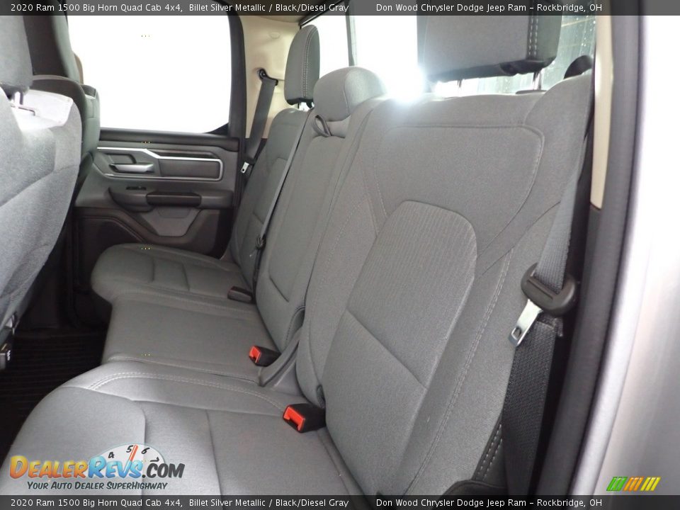2020 Ram 1500 Big Horn Quad Cab 4x4 Billet Silver Metallic / Black/Diesel Gray Photo #24