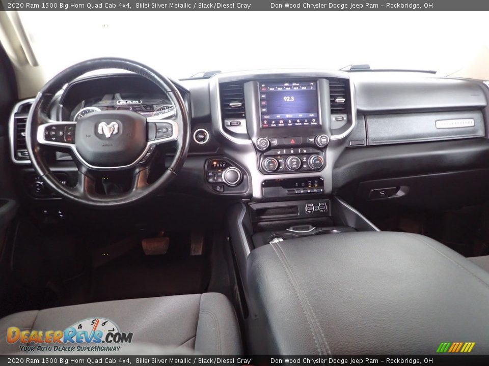 2020 Ram 1500 Big Horn Quad Cab 4x4 Billet Silver Metallic / Black/Diesel Gray Photo #25