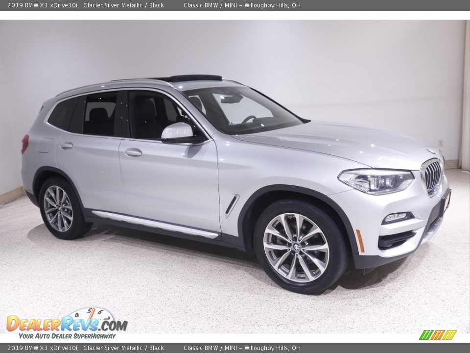 2019 BMW X3 xDrive30i Glacier Silver Metallic / Black Photo #1