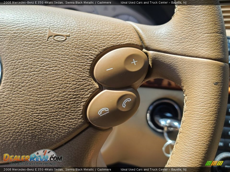 2008 Mercedes-Benz E 350 4Matic Sedan Sienna Black Metallic / Cashmere Photo #21