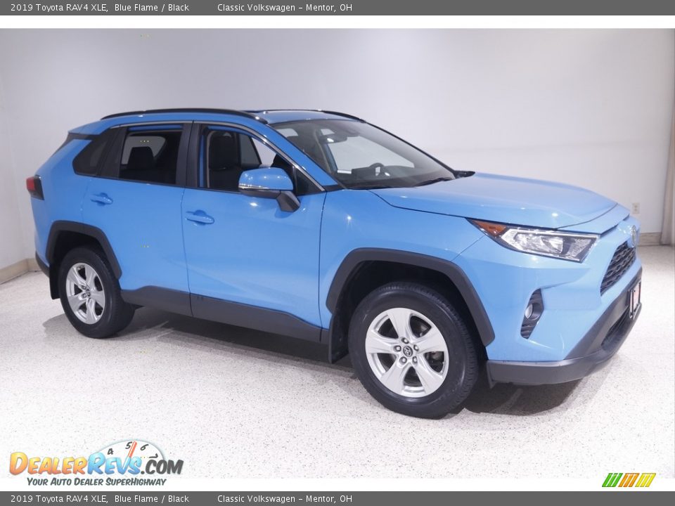 2019 Toyota RAV4 XLE Blue Flame / Black Photo #1