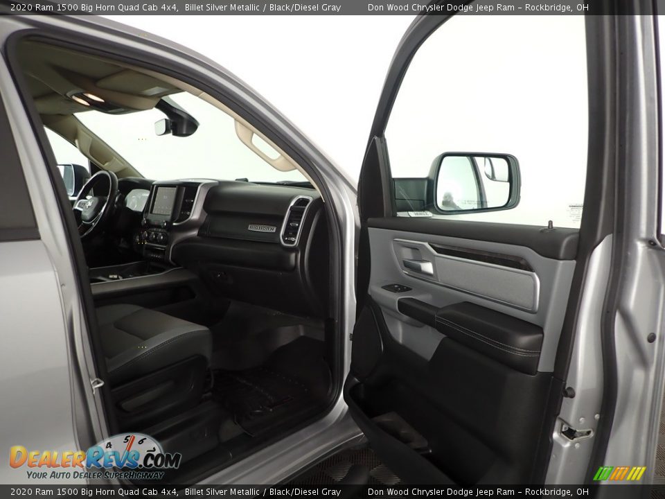2020 Ram 1500 Big Horn Quad Cab 4x4 Billet Silver Metallic / Black/Diesel Gray Photo #26