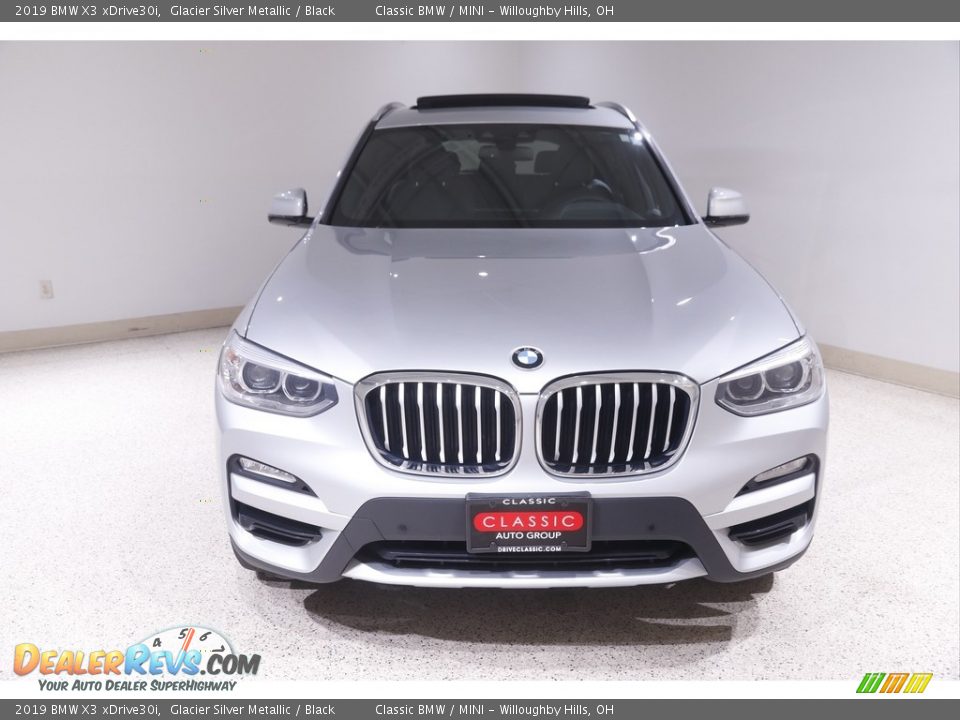 2019 BMW X3 xDrive30i Glacier Silver Metallic / Black Photo #2