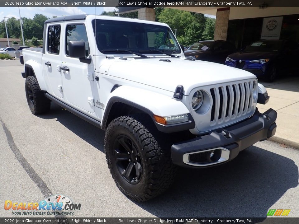 2020 Jeep Gladiator Overland 4x4 Bright White / Black Photo #8