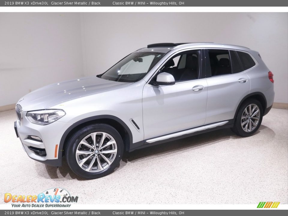 2019 BMW X3 xDrive30i Glacier Silver Metallic / Black Photo #3