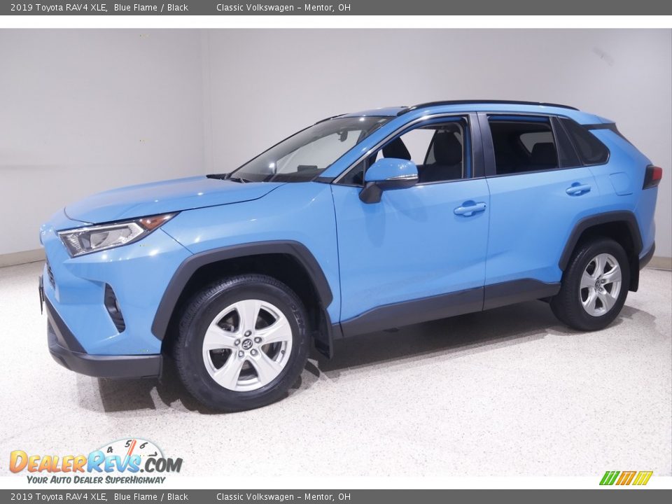 2019 Toyota RAV4 XLE Blue Flame / Black Photo #3
