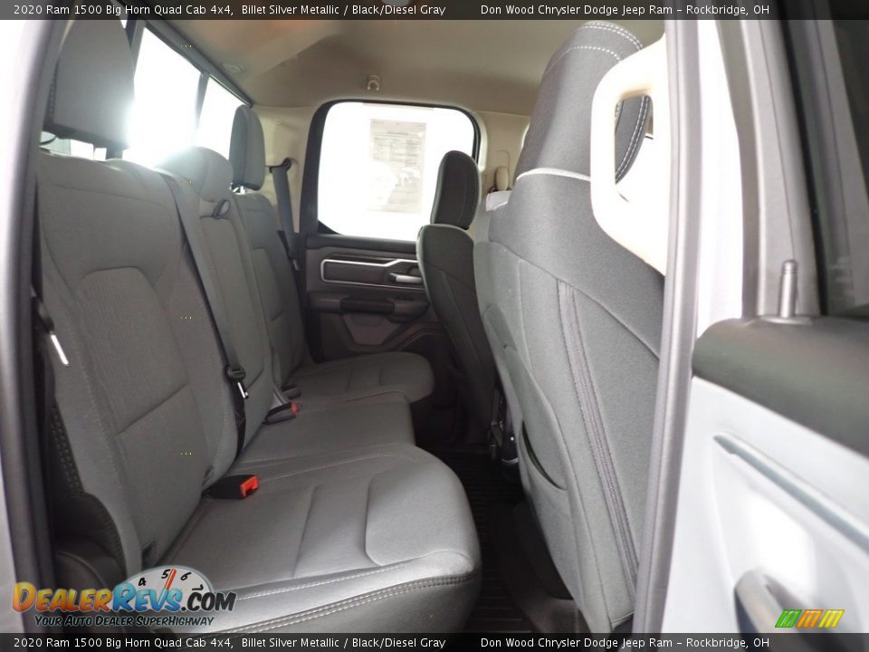 2020 Ram 1500 Big Horn Quad Cab 4x4 Billet Silver Metallic / Black/Diesel Gray Photo #29