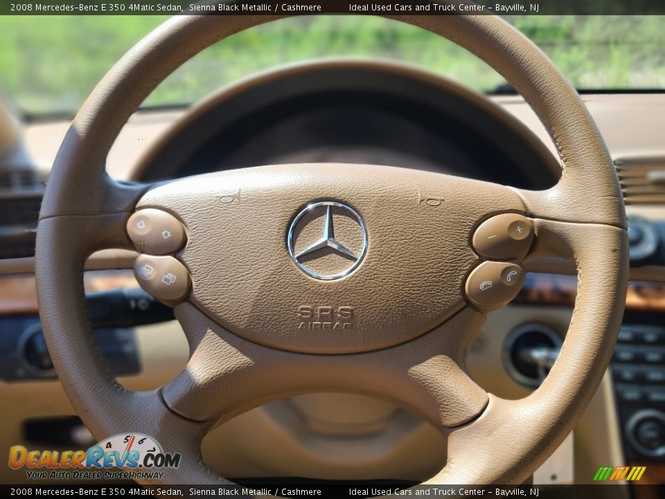 2008 Mercedes-Benz E 350 4Matic Sedan Sienna Black Metallic / Cashmere Photo #24