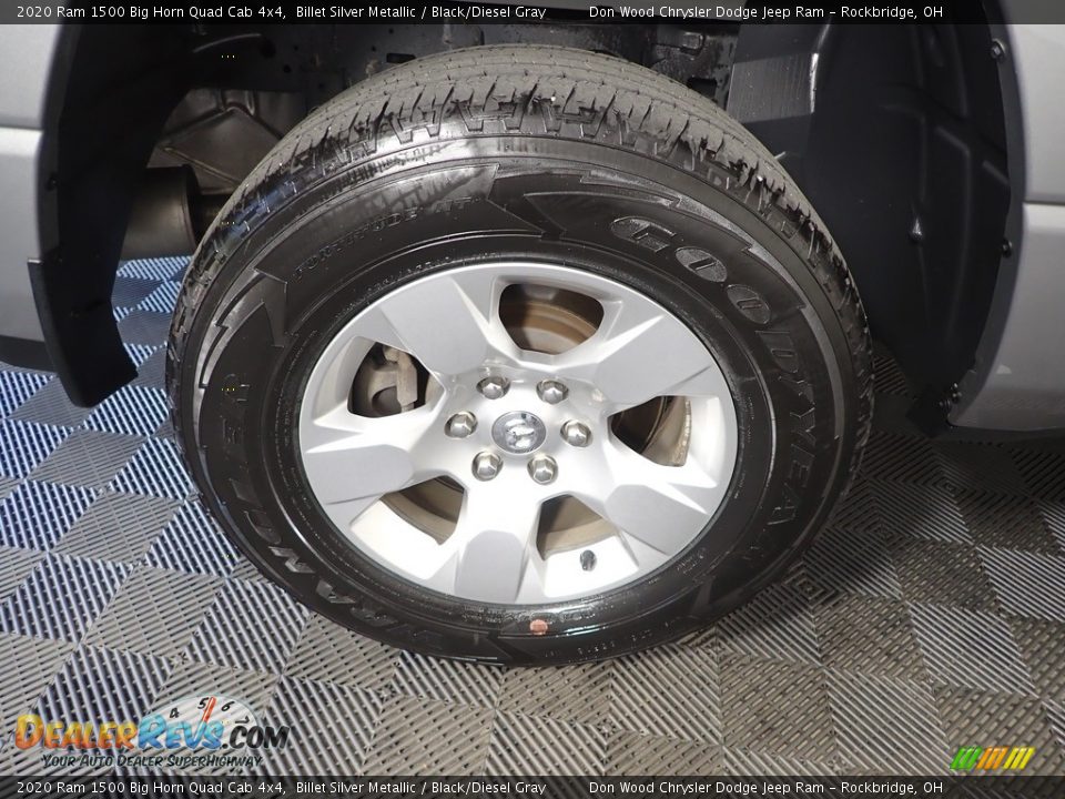 2020 Ram 1500 Big Horn Quad Cab 4x4 Billet Silver Metallic / Black/Diesel Gray Photo #30
