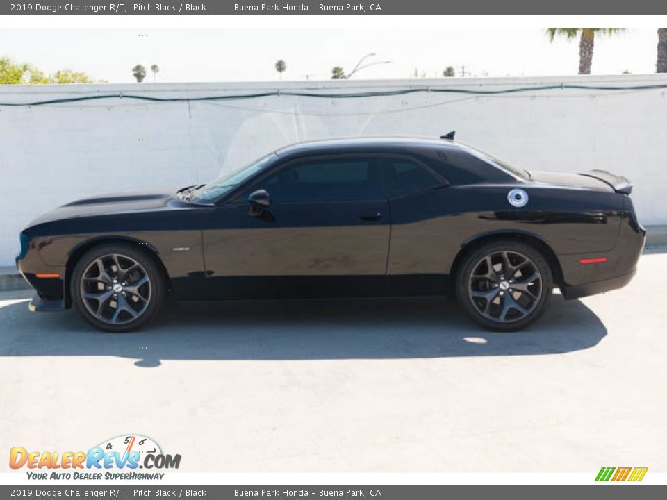 2019 Dodge Challenger R/T Pitch Black / Black Photo #10