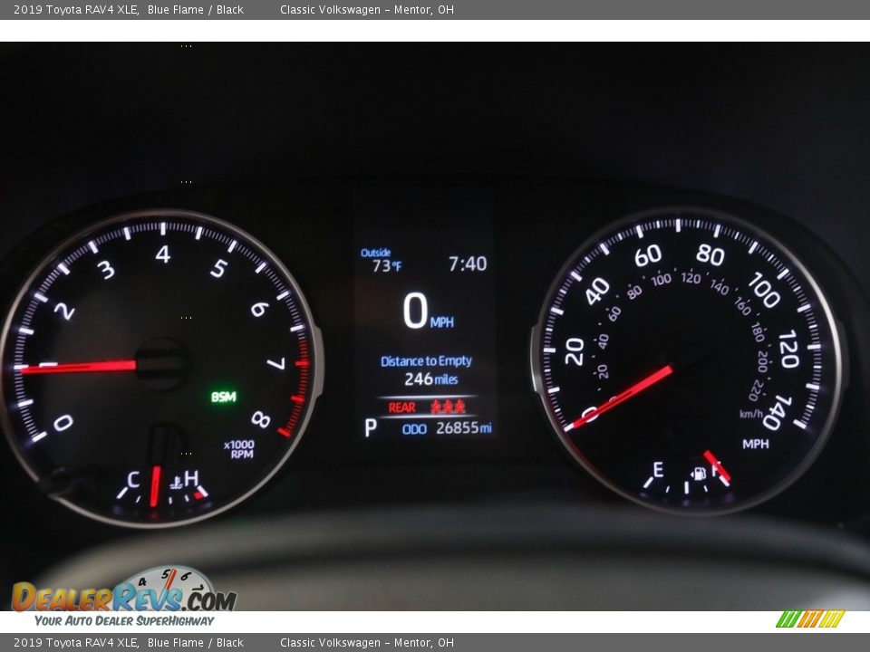 2019 Toyota RAV4 XLE Blue Flame / Black Photo #8