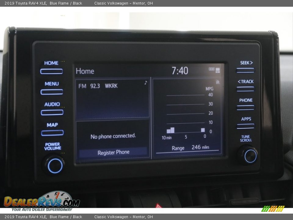 2019 Toyota RAV4 XLE Blue Flame / Black Photo #10