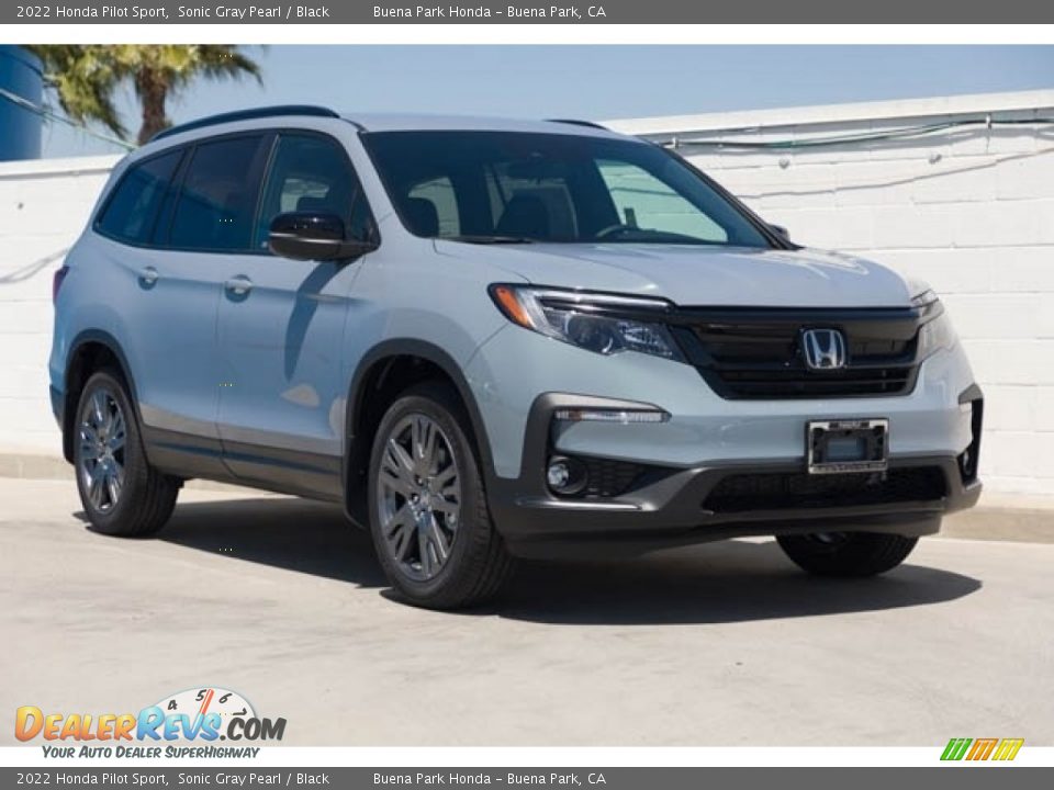 2022 Honda Pilot Sport Sonic Gray Pearl / Black Photo #1