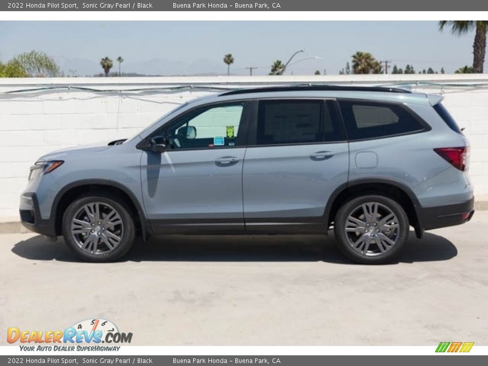 2022 Honda Pilot Sport Sonic Gray Pearl / Black Photo #4