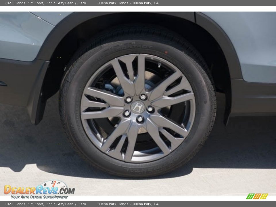 2022 Honda Pilot Sport Sonic Gray Pearl / Black Photo #10