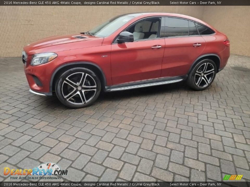 2016 Mercedes-Benz GLE 450 AMG 4Matic Coupe designo Cardinal Red Metallic / Crystal Grey/Black Photo #1