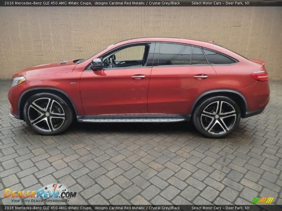 2016 Mercedes-Benz GLE 450 AMG 4Matic Coupe designo Cardinal Red Metallic / Crystal Grey/Black Photo #2