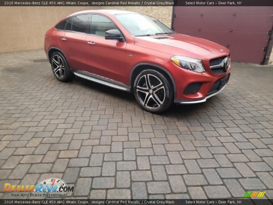 2016 Mercedes-Benz GLE 450 AMG 4Matic Coupe designo Cardinal Red Metallic / Crystal Grey/Black Photo #3