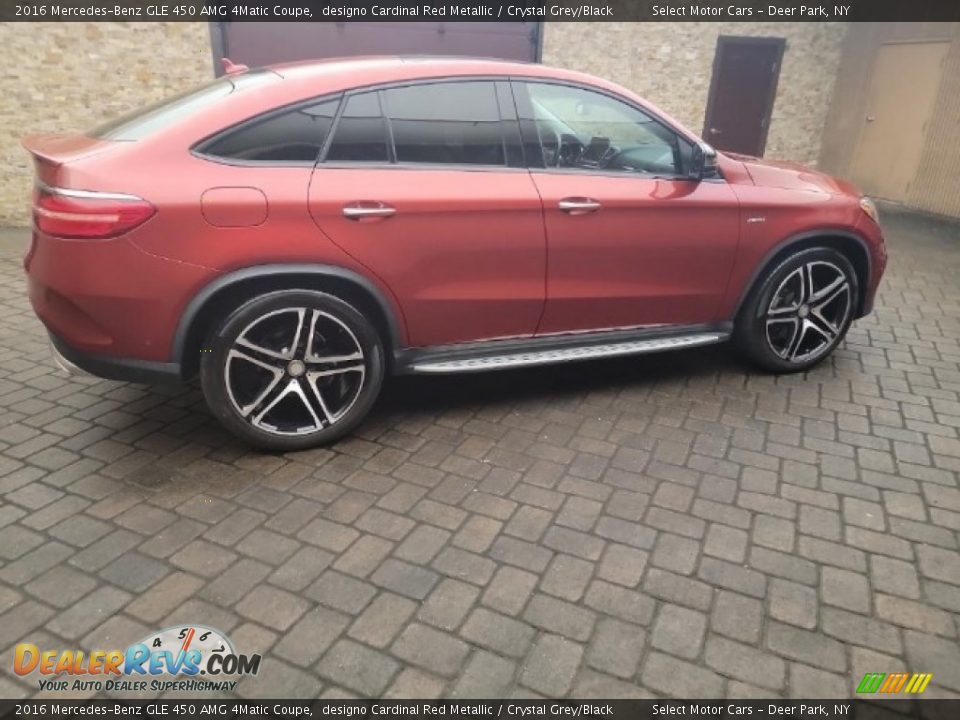 2016 Mercedes-Benz GLE 450 AMG 4Matic Coupe designo Cardinal Red Metallic / Crystal Grey/Black Photo #4