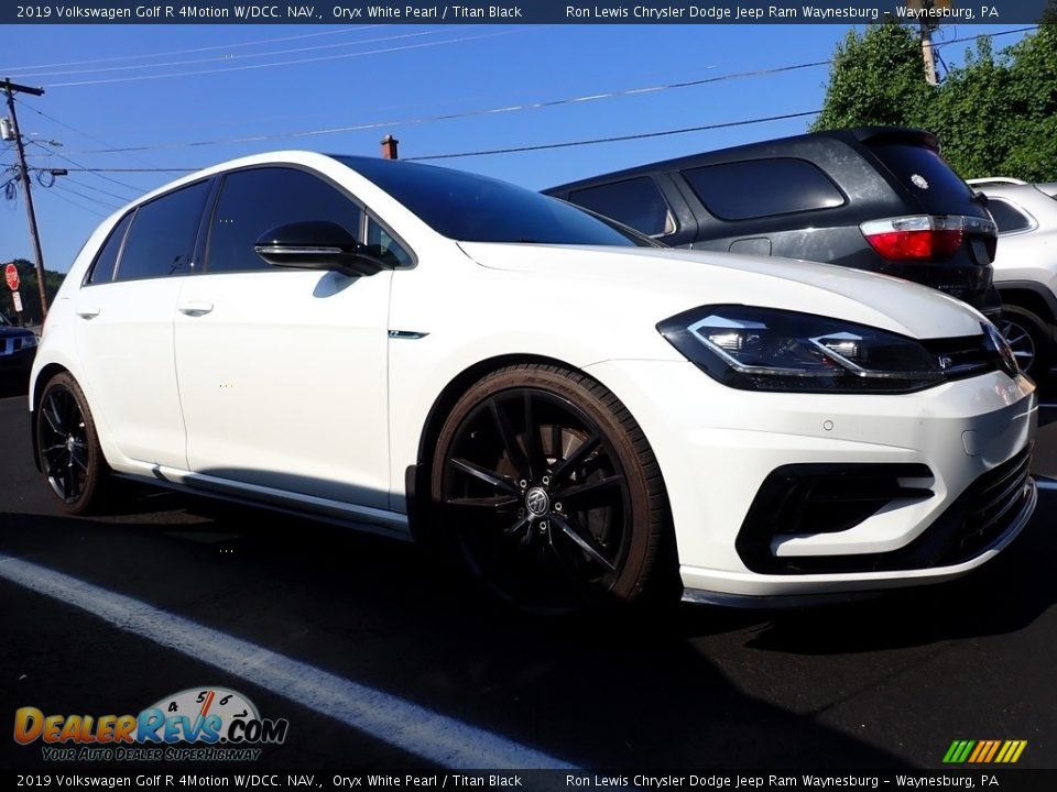 2019 Volkswagen Golf R 4Motion W/DCC. NAV. Oryx White Pearl / Titan Black Photo #3