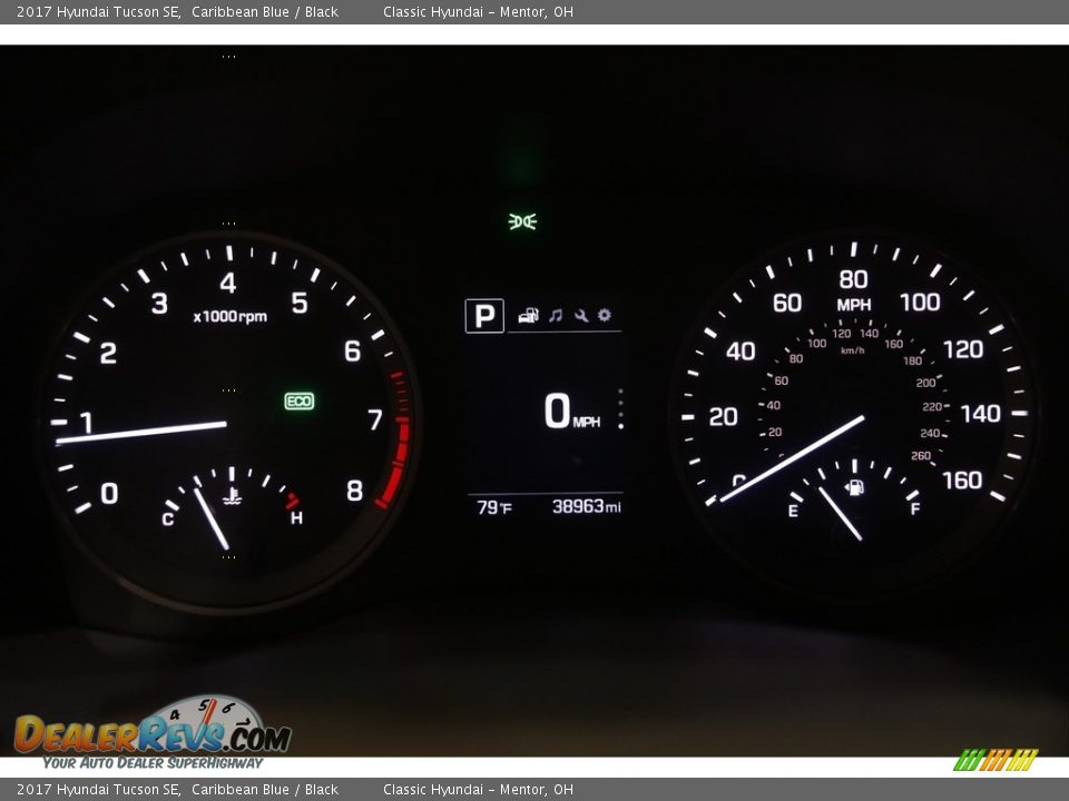 2017 Hyundai Tucson SE Caribbean Blue / Black Photo #8