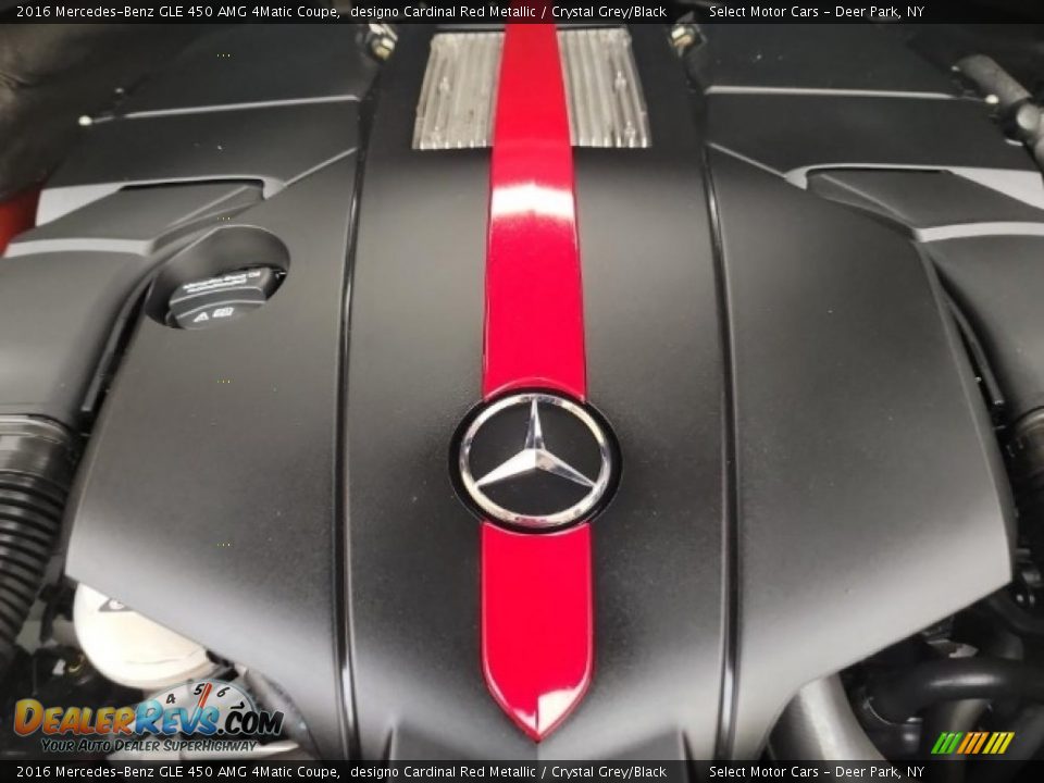 2016 Mercedes-Benz GLE 450 AMG 4Matic Coupe designo Cardinal Red Metallic / Crystal Grey/Black Photo #11