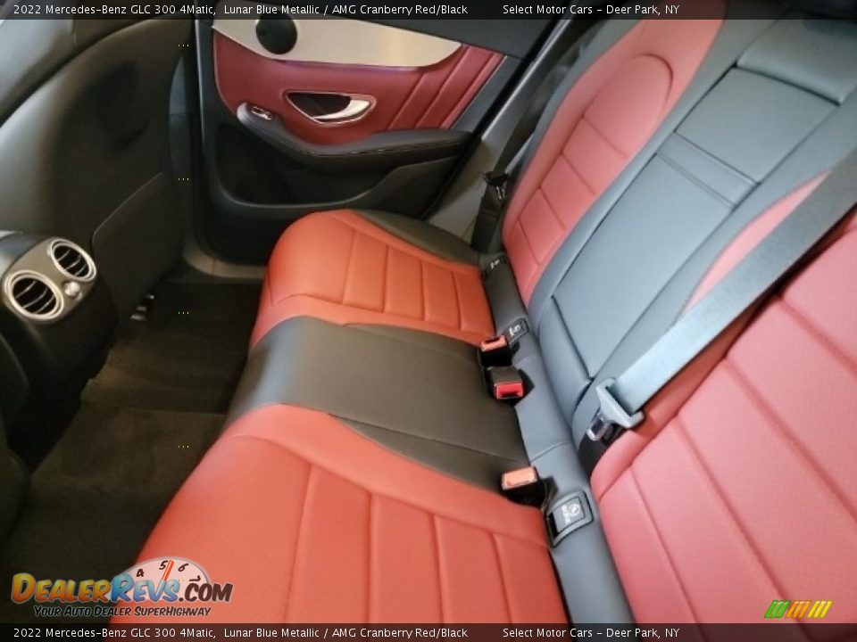 2022 Mercedes-Benz GLC 300 4Matic Lunar Blue Metallic / AMG Cranberry Red/Black Photo #6