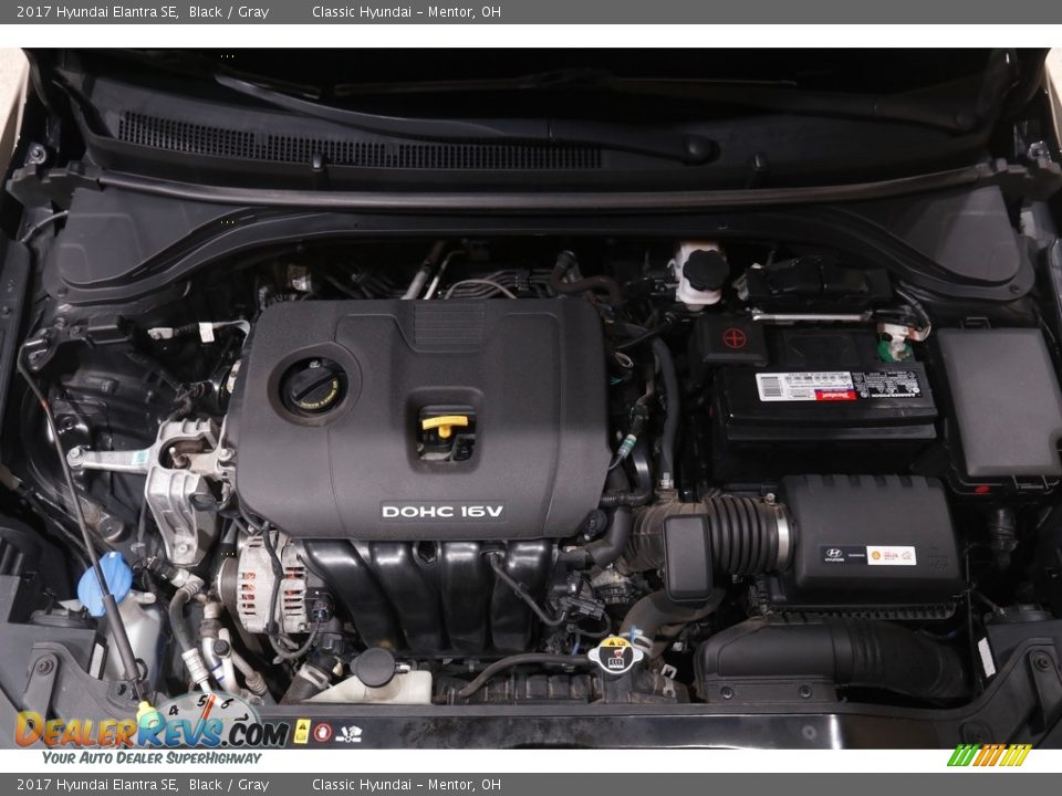 2017 Hyundai Elantra SE Black / Gray Photo #18