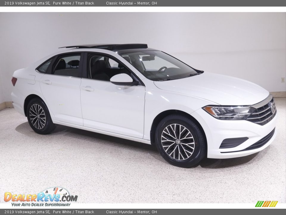 2019 Volkswagen Jetta SE Pure White / Titan Black Photo #1