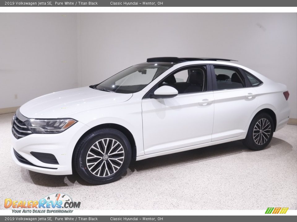 2019 Volkswagen Jetta SE Pure White / Titan Black Photo #3