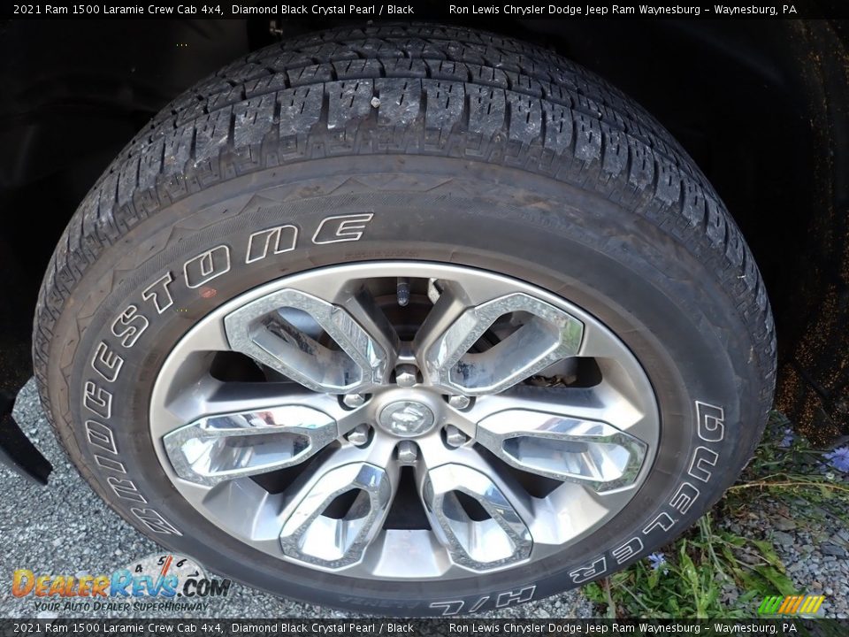 2021 Ram 1500 Laramie Crew Cab 4x4 Diamond Black Crystal Pearl / Black Photo #5