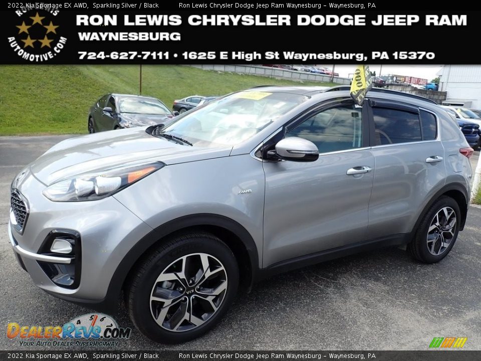 2022 Kia Sportage EX AWD Sparkling Silver / Black Photo #1