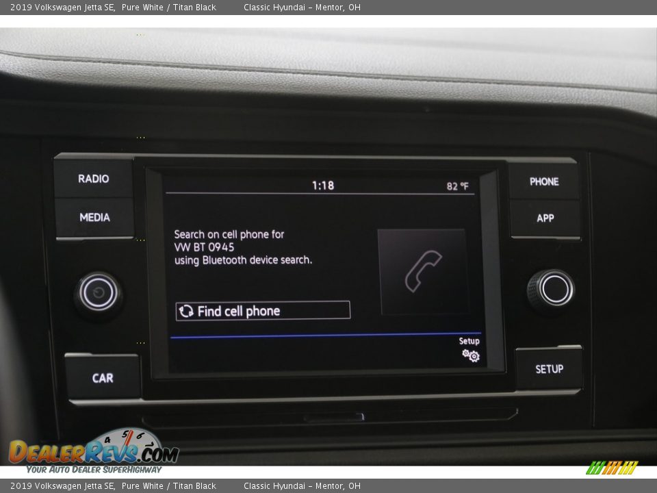 2019 Volkswagen Jetta SE Pure White / Titan Black Photo #11