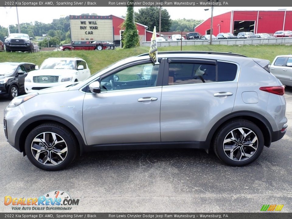 2022 Kia Sportage EX AWD Sparkling Silver / Black Photo #2