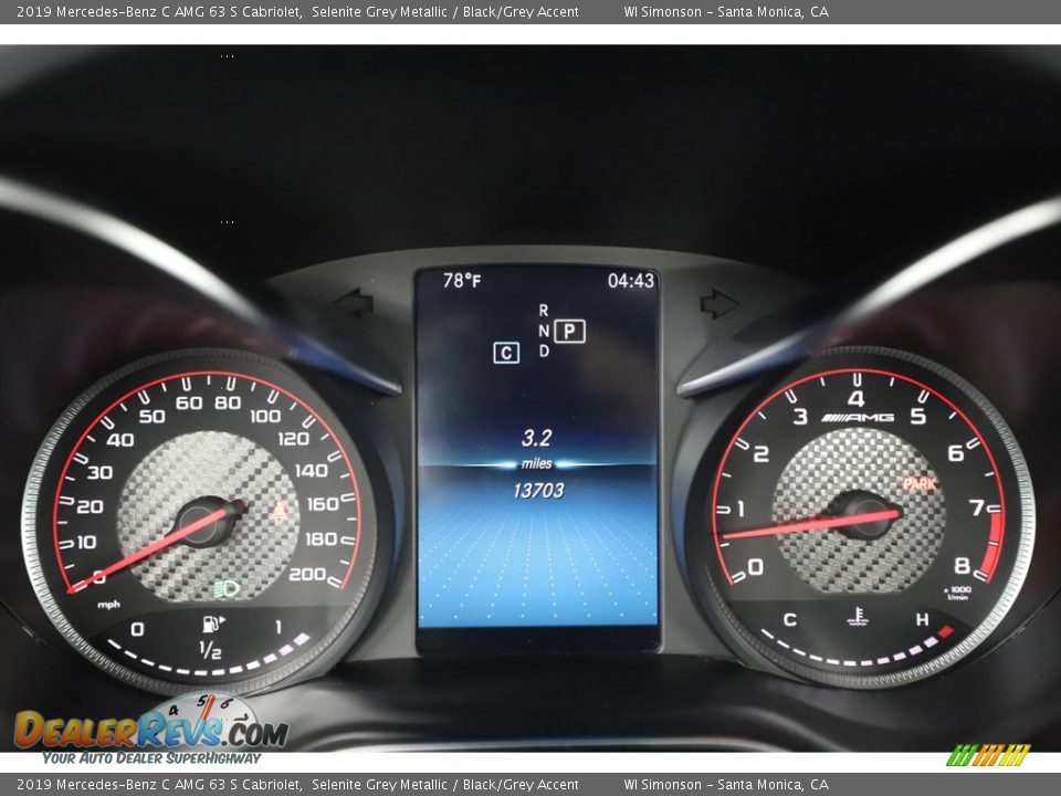 2019 Mercedes-Benz C AMG 63 S Cabriolet Gauges Photo #29