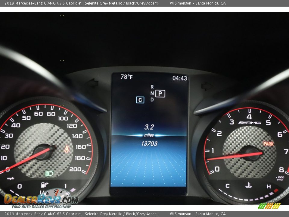 2019 Mercedes-Benz C AMG 63 S Cabriolet Gauges Photo #30