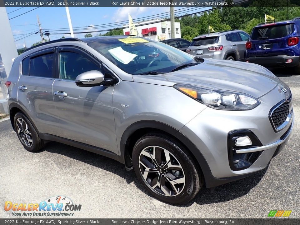 2022 Kia Sportage EX AWD Sparkling Silver / Black Photo #8