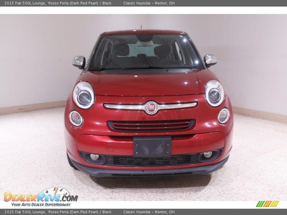 2015 Fiat 500L Lounge Rosso Perla (Dark Red Pearl) / Black Photo #2