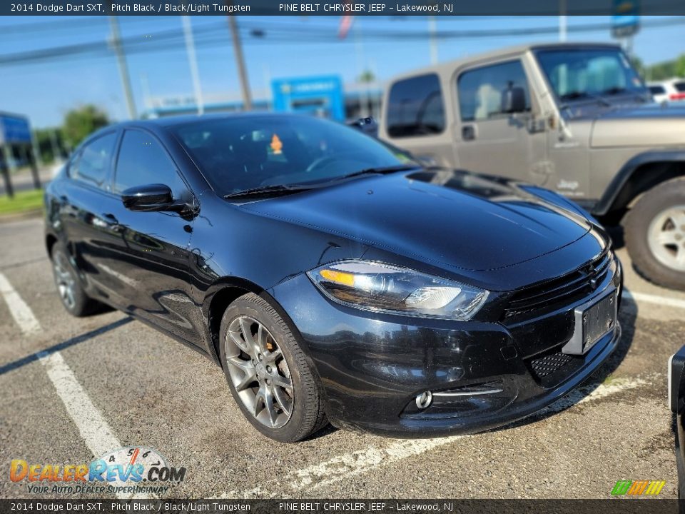 2014 Dodge Dart SXT Pitch Black / Black/Light Tungsten Photo #2