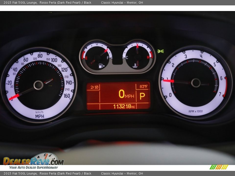 2015 Fiat 500L Lounge Gauges Photo #8