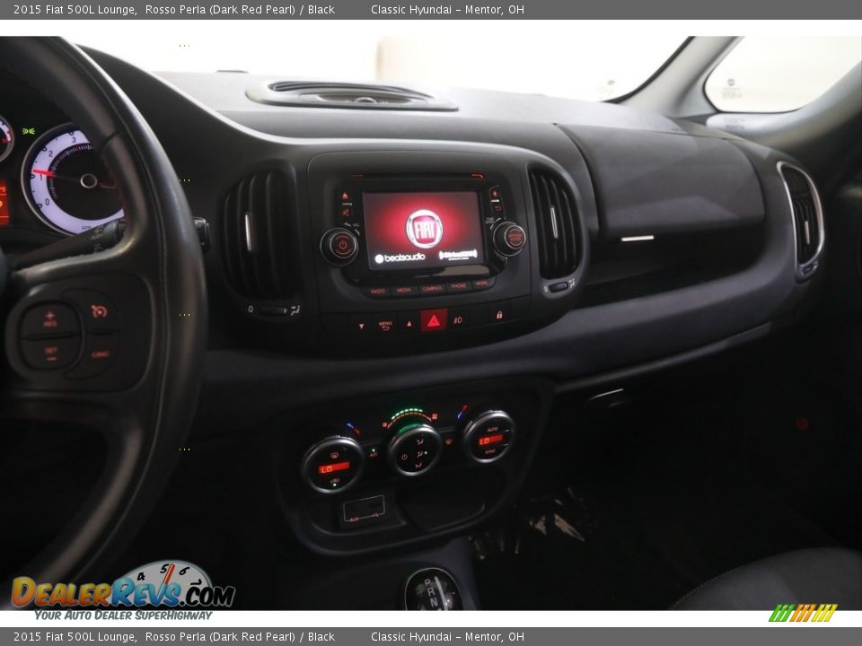 2015 Fiat 500L Lounge Rosso Perla (Dark Red Pearl) / Black Photo #9