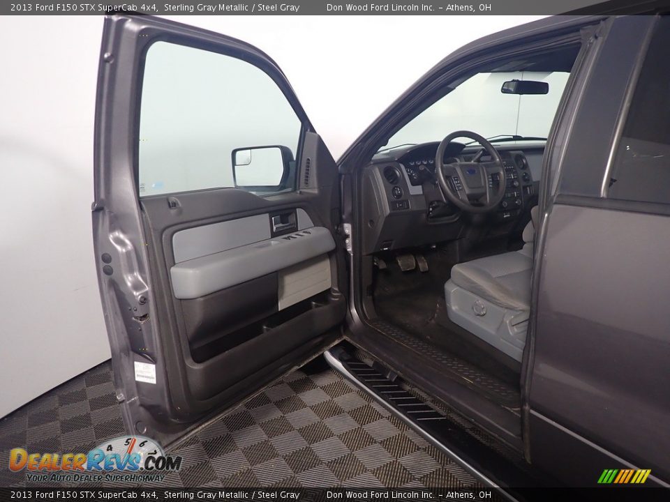 2013 Ford F150 STX SuperCab 4x4 Sterling Gray Metallic / Steel Gray Photo #18