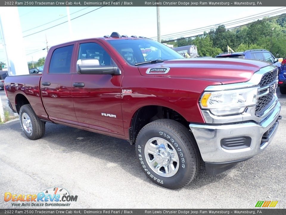 2022 Ram 2500 Tradesman Crew Cab 4x4 Delmonico Red Pearl / Black Photo #7