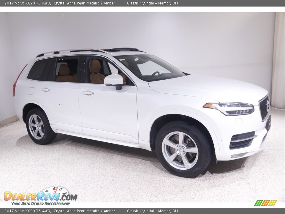 Crystal White Pearl Metallic 2017 Volvo XC90 T5 AWD Photo #1