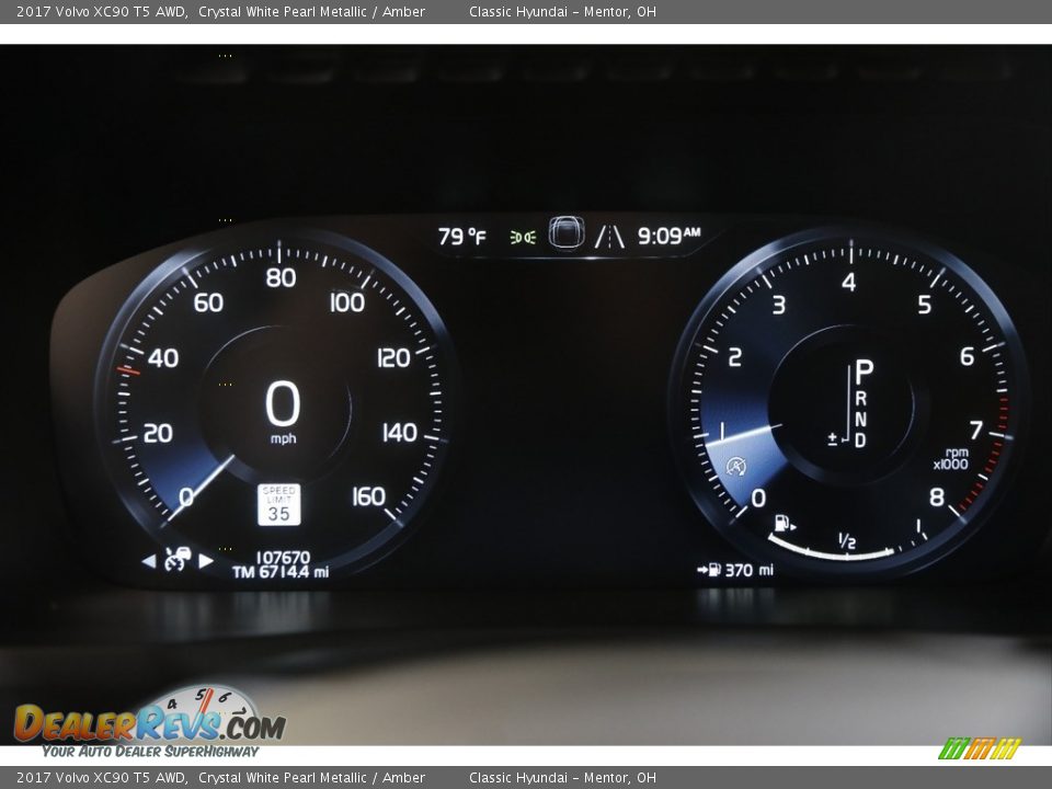 2017 Volvo XC90 T5 AWD Gauges Photo #8