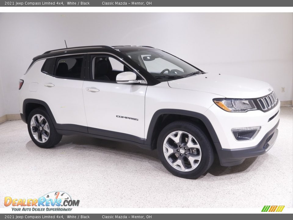 2021 Jeep Compass Limited 4x4 White / Black Photo #1