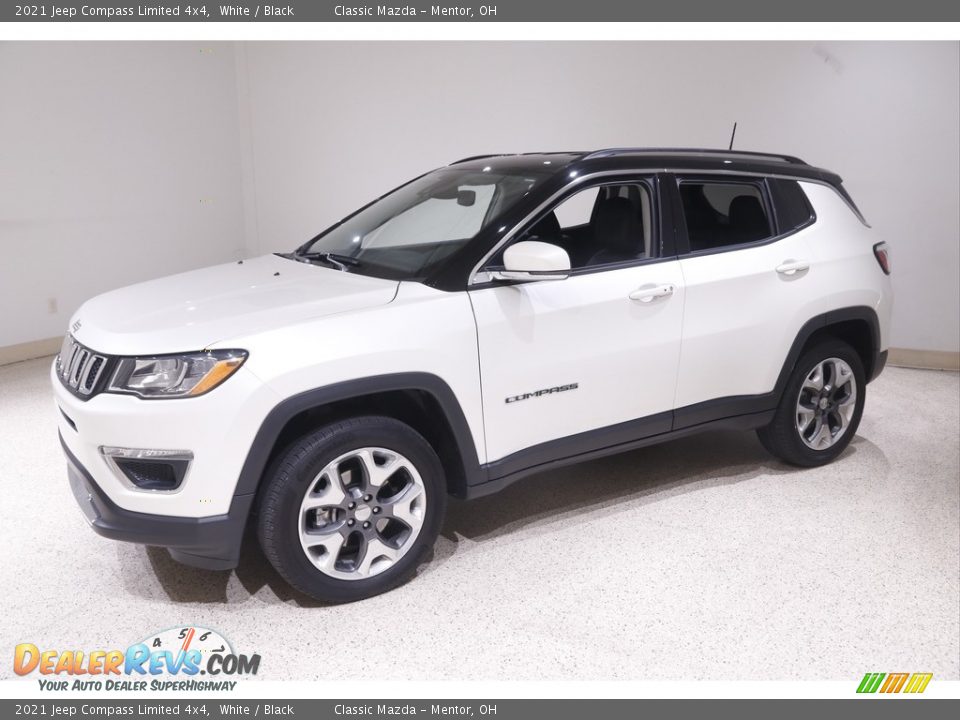 2021 Jeep Compass Limited 4x4 White / Black Photo #3