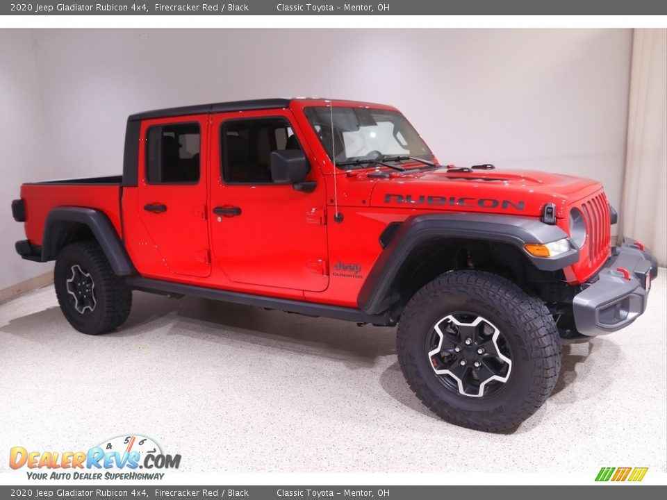 2020 Jeep Gladiator Rubicon 4x4 Firecracker Red / Black Photo #1